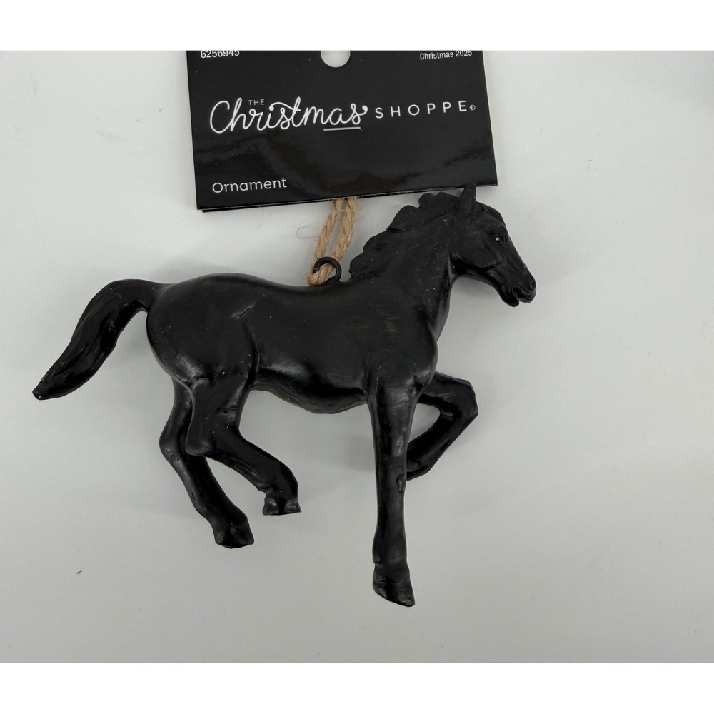 Black Horse Ornaments Christmas Shoppe New with Tags‎